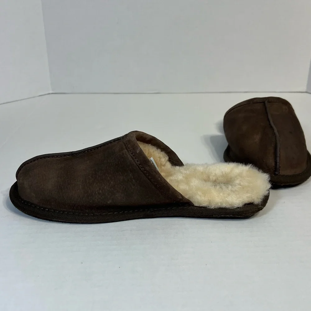 UGG Men's Scuff Suede‎ Slipper in Brown Suede Mens Size 8